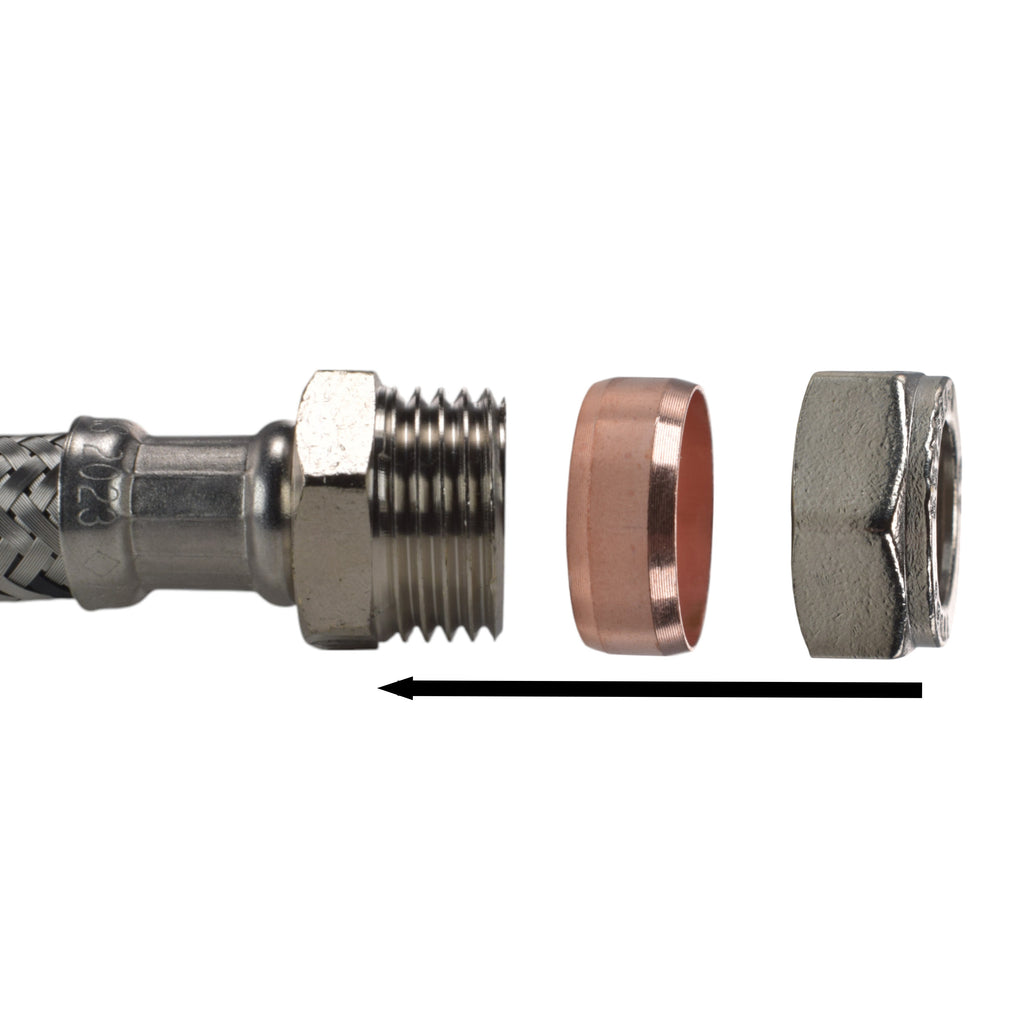 Brass Barbed Bib Tap FULL Connection Kit Outdoor Watering Kit Hose Connector Set