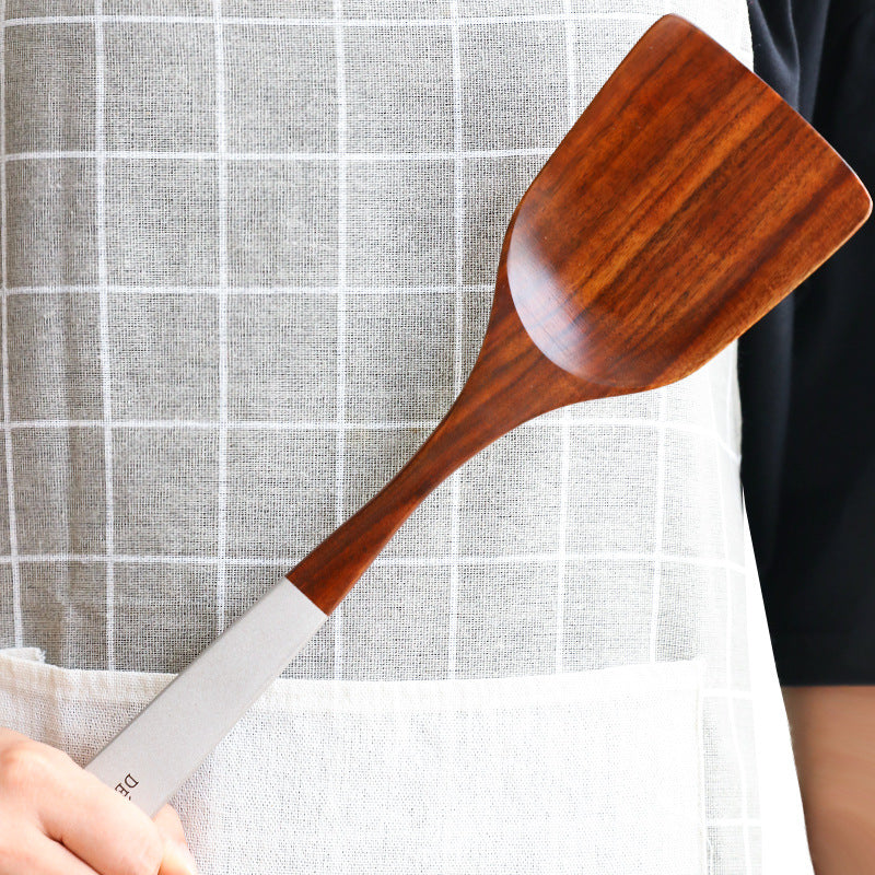 Colorful Teak Lacquer Kitchen Utensils Set