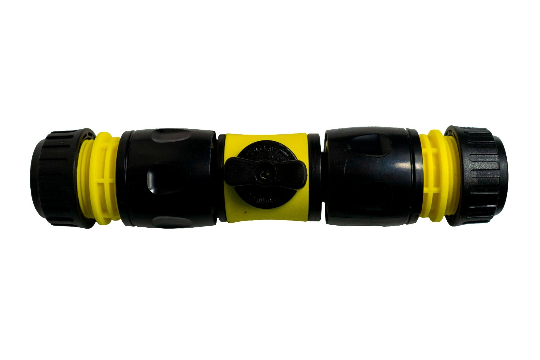 Cost Wise Snap On Male-Male In Line Valve Kit Yellow Black for Hose Pipe Fitting